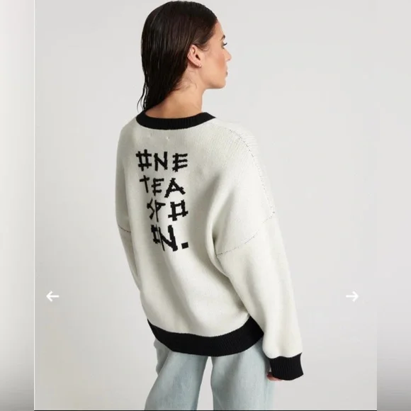 One Teaspoon NWT NUIT NOIRE Batwing Sweater  SZ M 2024 Collection - Picture 4 of 7